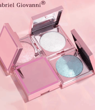 1 Makeup Shimmer Glitter Cosmetics Highlighter High Quality High Pigment Rose Pink Highlight Palette