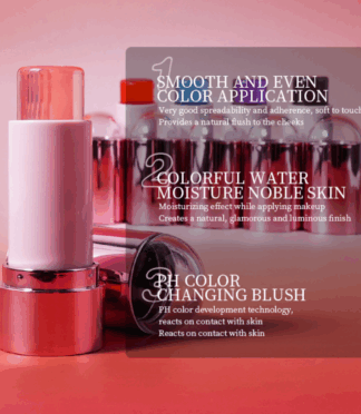 1 Waterproof Moisture Vegan Creamy Blush PH Color Changing Jelly Blush Stick