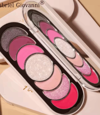 1 Pcs High Pigmented Vegan Shimmer Eyeshadow Pressed Powder Talc Free Waterproof Eyeshadow Palette