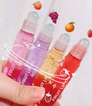 1 Makeup High Quality Long-lasting Cosmetics Mirror Hydrating Moisturizing Fruit Roller Lip Oil