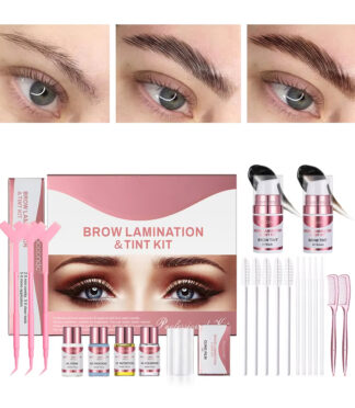 1 Dark Brown Eyebrow Lamination Dye Kit Water Proof Eye Brow Lamination and Tint Kit After Care Serum