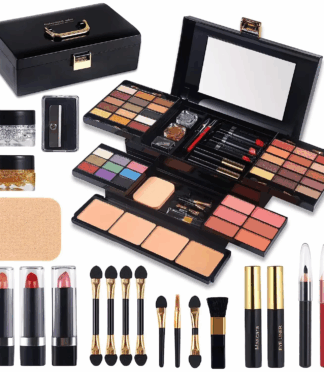1 Set Women's Vegan Makeup Set Eye Shadow Vanity Makeup Kit Box with Labeling All-In-One Cosmetics Box Makeup Kit Gift Set