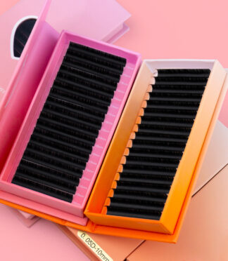 1 Set Soft Cashmere Eyelash Extensions Matte Black Cashmere Lash Extensions Volume Trays Silk Cashmere Lash Extensions