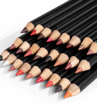 1 Vegan Creamy LipLiner 15 Color Wooden Lip Pencil Waterproof Smudgeproof Velvet Matte Natural Lip Liner