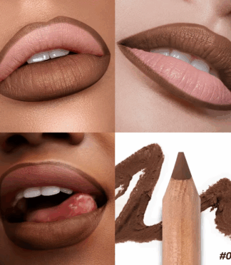 1 Velvet Matte Smooth Brown Lip Liner Pencil High Pigment Waterproof Lasting Vegan Lipliner