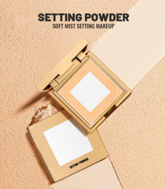 1 Setting Powder Waterproof Oil-Control Lightweight Pressed Powder Matte Finish Natural Face Makeup