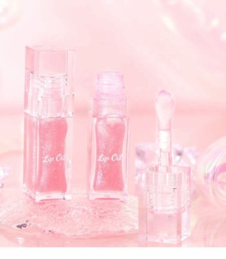 Hot Selling Vegan Clear Lip Care Oil Color-Changing Sparkling Shiny Lip Gloss Glossy Moisturizing Lip Oil