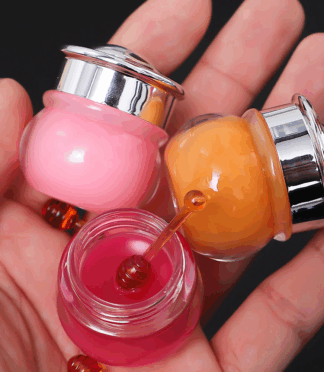 Organic Vegan Honey Lipbalm Container Overnight Lip Mask Fruit Flavor Moisturizing Lip Sleeping Mask Lip Balm