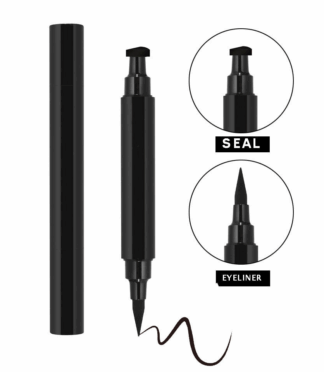 Double Head Eyeliner Wing Stamp Waterproof Long Lasting Liquid Stamp Seal Eyeliner Pen