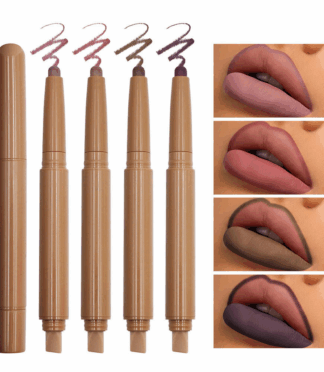 Peptide Lipliner Long Lasting Waterproof Lip Liner Pencil Vegan Creamy Brown Lip Liner