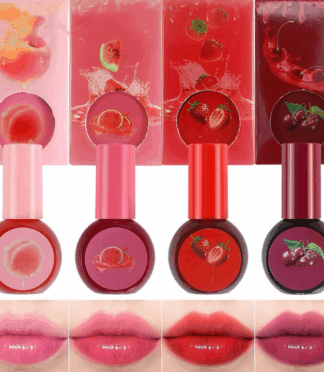 Multifunctional Matte Liquid Lipstick Eyeshadow Blush Makeup Set Long-Lasting Fruit Cochineal Colors Lip Gloss