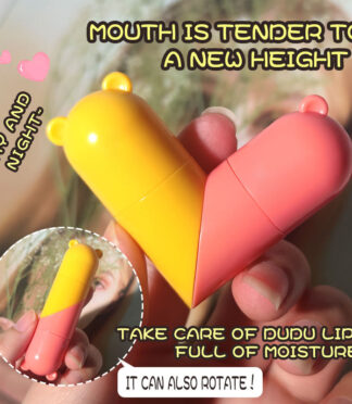 Double Effect Moisturizing Day and Night Lip Balm Repair Exfoliating Organic Plumping Vegan 2-in-1 Lip Balm