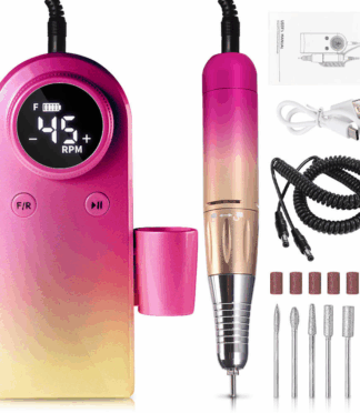 45000RPM Rechargeable Nail Drill Manicure Machine Professional Nail Drill With LCD Display Portable Cordless Drill Nail Art Set