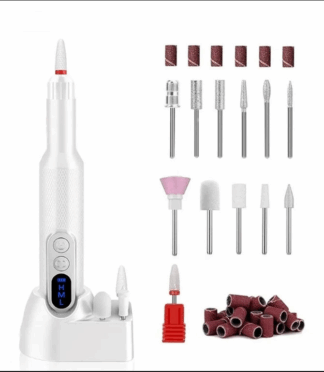 Portable Manicure Tools Rechargeable Battery Dual Direction Rotatable Manicure Tool with Charging Base Nail Care Equipment