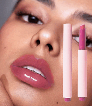 High Glossy Pigmented Lipstick Watery Texture Pink Nude Red Moisturizing Cruelty Free Glossy Lipstick