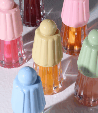 Vegan Fruit Flavor Lip Oil Clear Moisturizing Lip Gloss Makeup