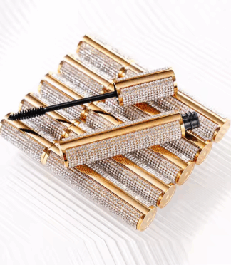 Makeup Waterproof Sweatproof High Quality Long-Lasting Curling Vegan Shimmer Glitter Cosmetics Diamond Mascara