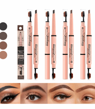 2 in 1 Tinting Cream Eyebrow Brush Set Eyebrow Pencil Long Lasting Waterproof Eyebrow Smudge