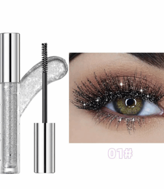 Bling Glitter Waterproof Mascara Voluminous Makeup Lash Smudge Proof Mascara