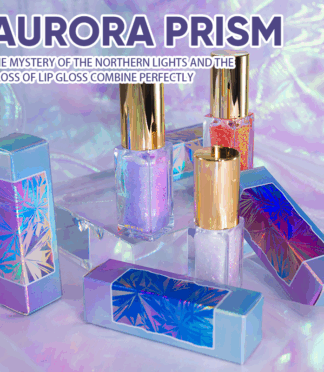 Duochrome Mineral Liquid Lipstick Chameleon Holographic Lip Gloss with Shimmer Aurora Effect Glitter Makeup