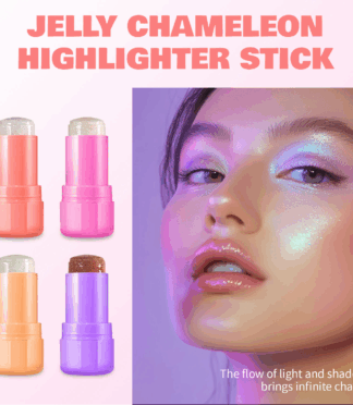 Charm Beauty Jelly Highlight Face Cheek Makeup Moisturizing Vegan Moisturizing Highlighter Cream Stick
