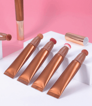 Cruelty Free Organic Cosmetics Brush Squeeze Tube Vegan Makeup Cream Highlighter Liquid Blush