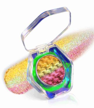 Charm Beauty Multichrome Rainbow Eye Makeup High Pigment Long Lasting Metallic Pressed Single Chameleon Eyeshadow