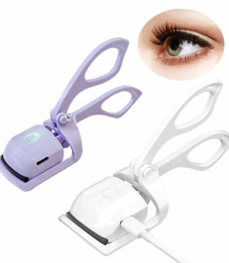 Electric Heated Eyelash USB Charge Curler Tweezer Silicone Heating Eyelash Curler Long-Lasting Lifting Eyelashes