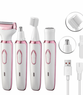 Rechargeable Multifunctional 4-in-1 Lady Beauty Shaver Handheld Portable Women Epilator Electric Eyebrow Hair Razor