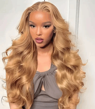 Synthetic Wig Women's Middle Part Bangs Long Curly Hair Chemical Fiber Mechanism High-temperature Silk Wig Hair Cover