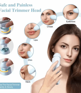 Rechargeable Electric Shaver for Women Painless Epilator for Bikini Body & Facial Hair Removal for Home & Car Use