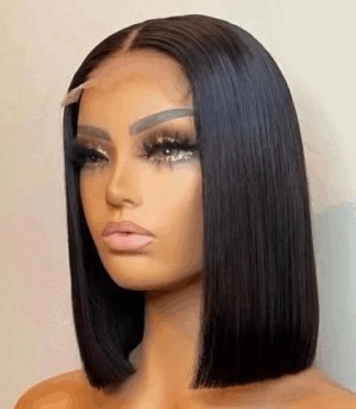 10 Inch Short Straight Bob Wigs Fashion Lace Front Wigs 4x4 Closure Transparent HD Brazilians Vietnamese Option