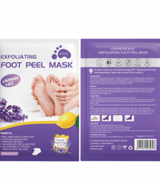 Lavender Exfoliating Peel Foot Mask Korean Foot Sheet Socks for Deep Skin Care and Intensive Exfoliation